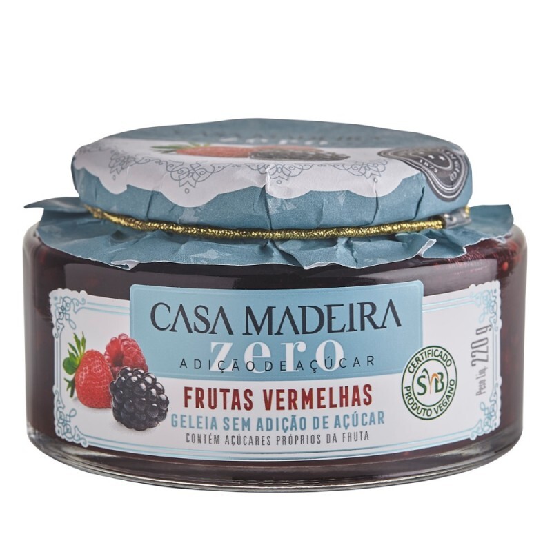 Geleia de Frutas Vermelhas Zero Açúcar Casa da Madeira 240g