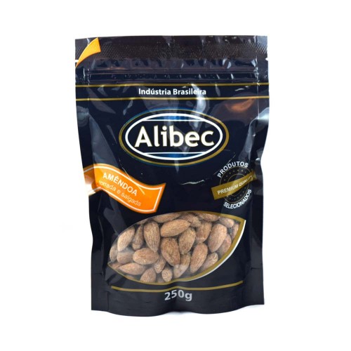 Amendoa Torrada e Salgada - Sem pele - Alibec 250g
