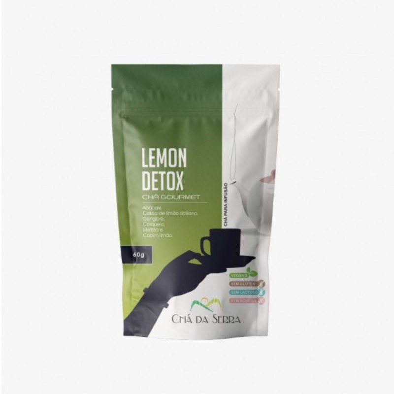 Chá Lemon Detox Chá da Serra 60g